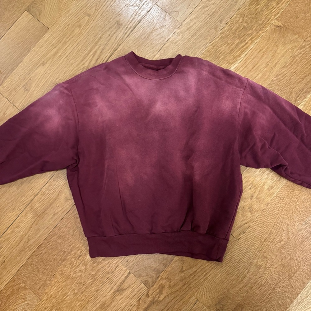 COTTON CITIZEN | Deep Red Pullover Sweatshirt, S